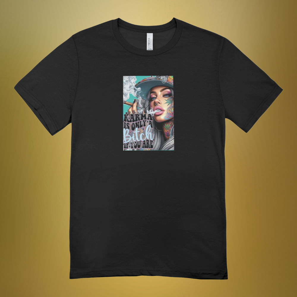 T-shirt "Karma smoke babe"