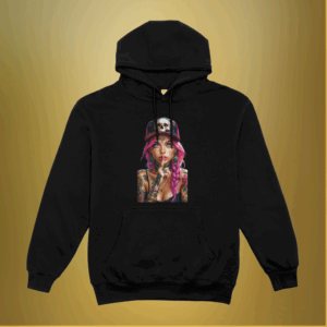 Hoodie "Pink rebel skull"