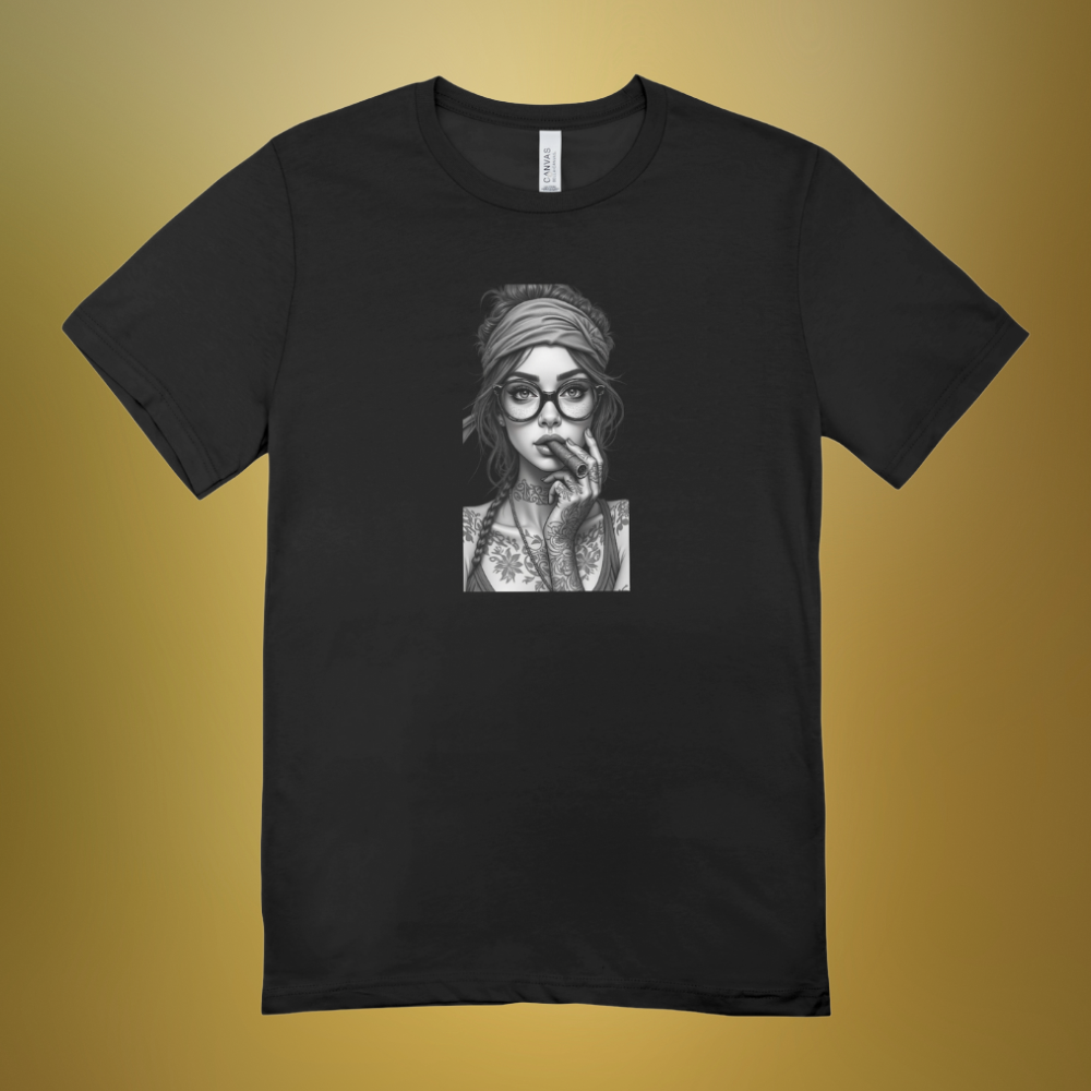 T-shirt "Nerdy ink girl"